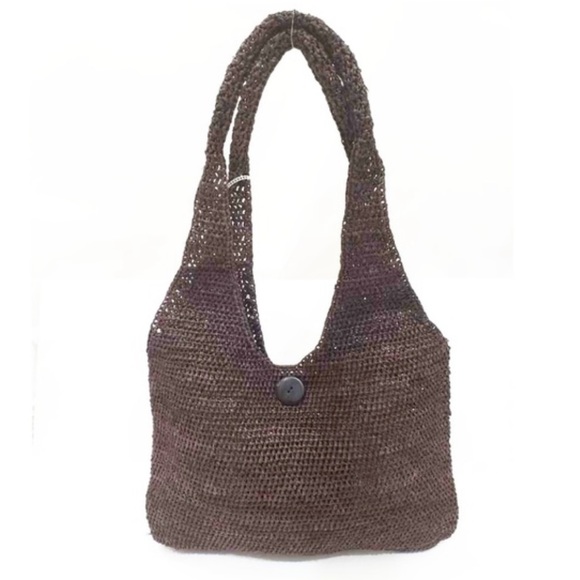 Helen Kaminski Handbags - HELEN KAMINSKI RAFFIA WOVEN HOBO BAG